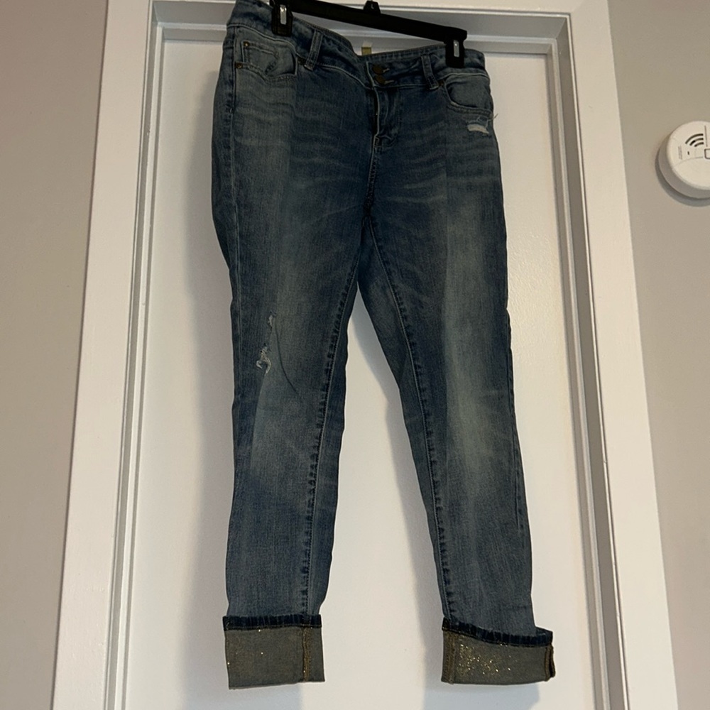 New York & Company Boyfriend Jeans (Size 8)
